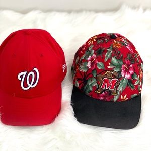 Bundle of two Hats Nationals and U of Maryland